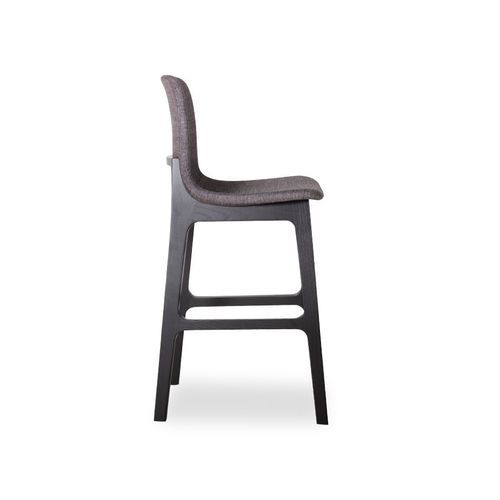 Ara Stool - Black - Charcoal Fabric - 74cm Bar/Counter Seat Height