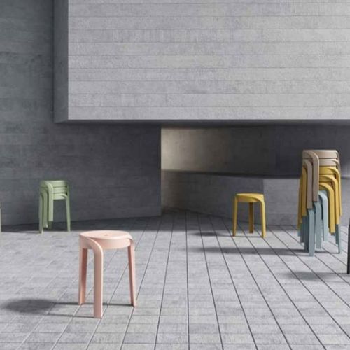 Swirl Stool - Grey