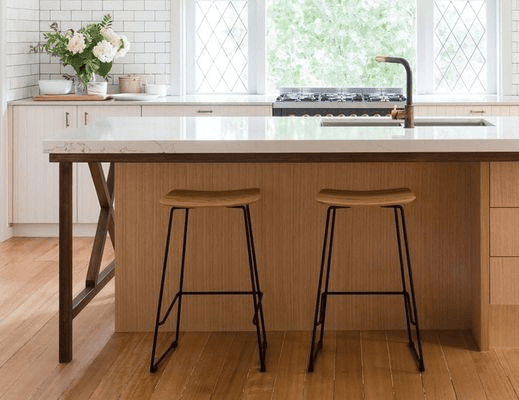 Winnie Stool -  Oak  - 66cm (Kitchen Bench Height)