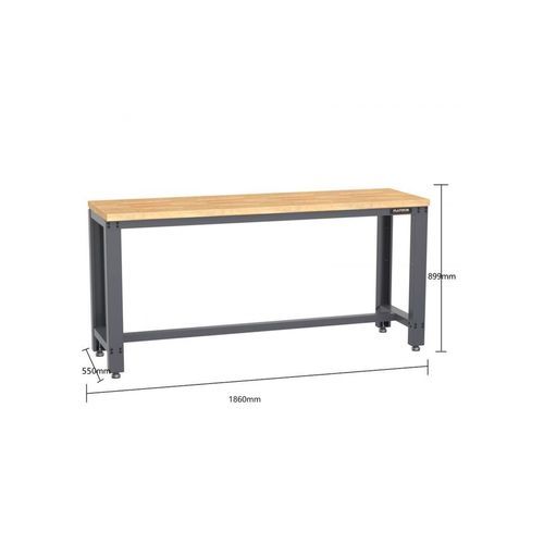 Pro Series 1.9m Workbench with Wooden Surface