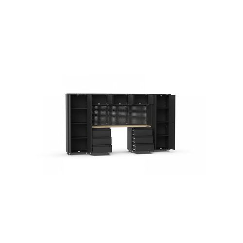 Black Workshop Garage Storage Cabinet Set | GS-D11C