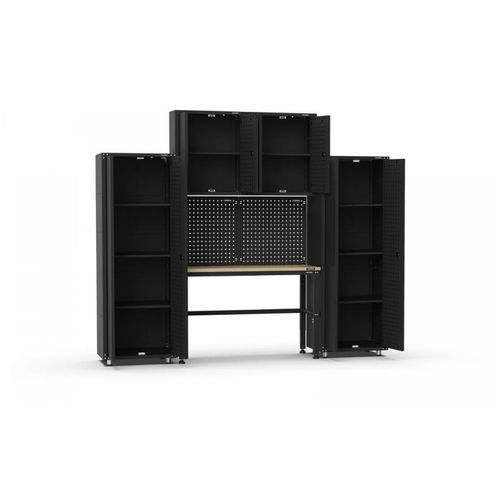 Black Workshop Garage Storage Cabinet Set | GS-D10A
