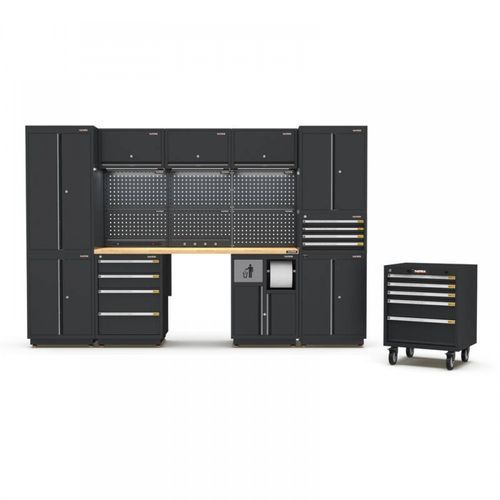 Pro Series Black Garage Storage Cabinet Set | GS30-27P