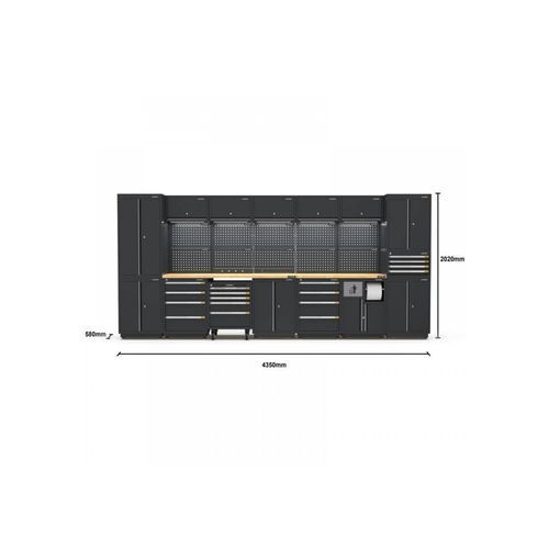 Pro Series Black Garage Storage Cabinet Set | GS30-40P