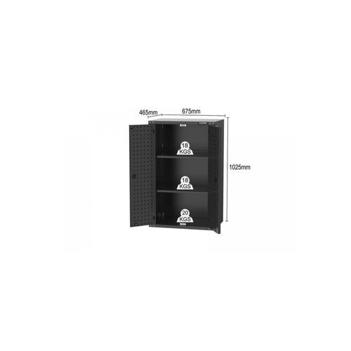 Black Workshop Garage Storage Cabinet Set | GS-D18