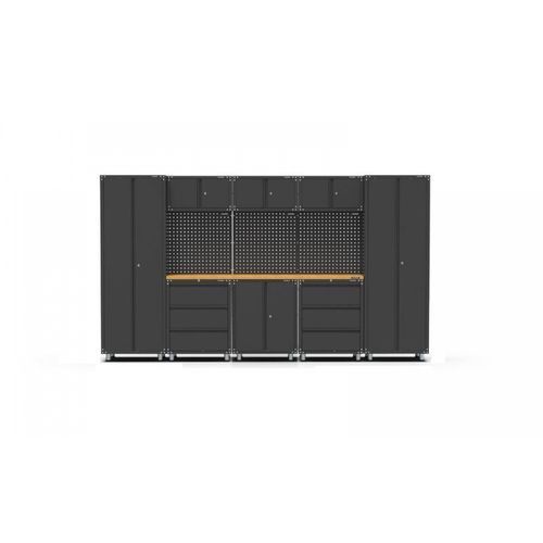 Black Workshop Garage Storage Cabinet Set | GS-D12