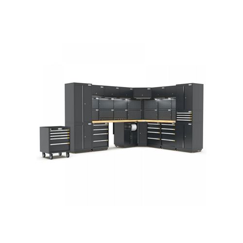 Pro Series Black Garage Storage Cabinet | GS30-COR50P