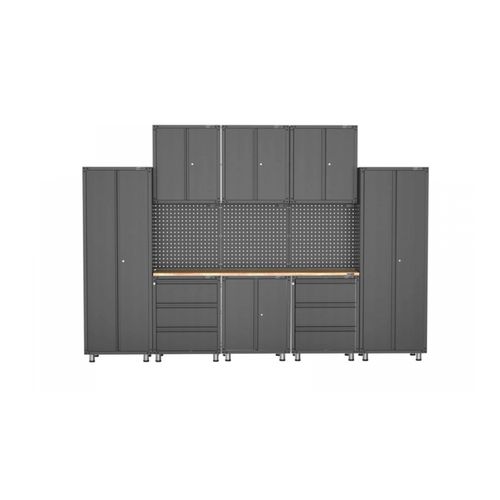 Black Workshop Garage Storage Cabinet Set | GS-D12C