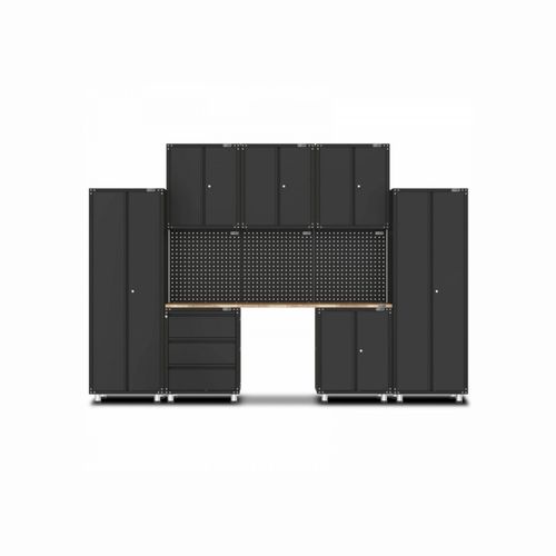 Black Workshop Garage Storage Cabinet Set | GS-D10
