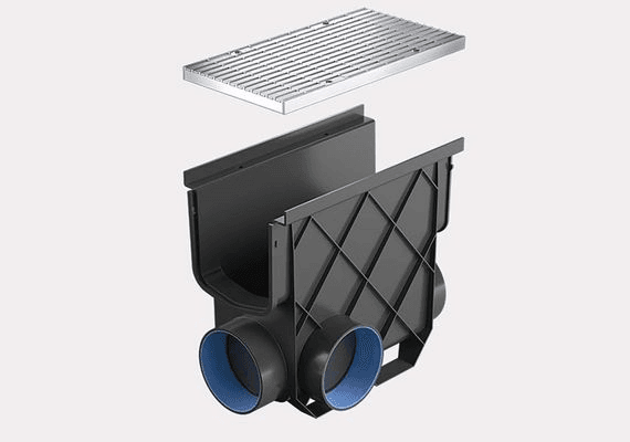 Storm Master®Inline Pit with Anti Slip Heel Guard Grate