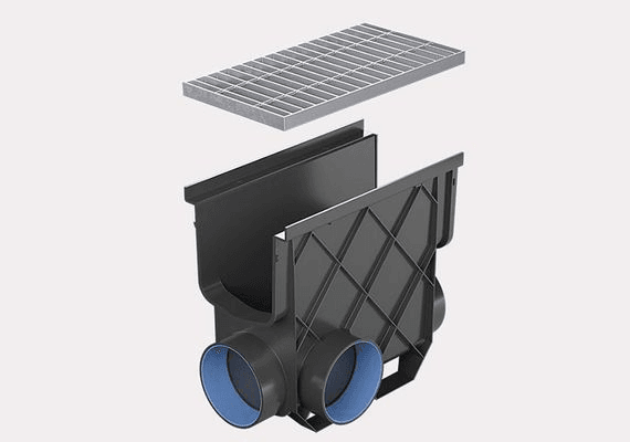 Storm Master® Inline Pit with Galvanised Steel Grate
