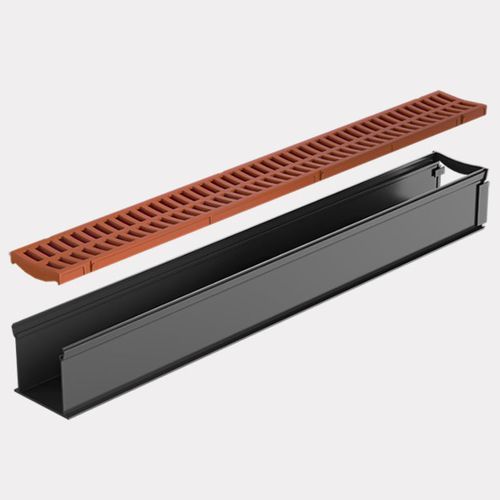 Rain Drain™ Trade – 1m w/ Terracotta Grate & Joiner