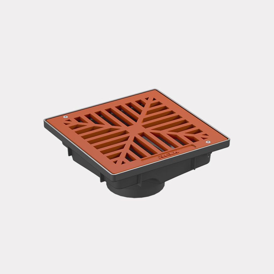 Uni-Pit Vortex 200 with Flat Terracotta Aluminium Grate