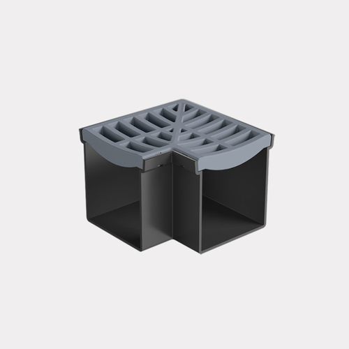 Rain Drain™ Trade – Corner with Grey Plastic Grate