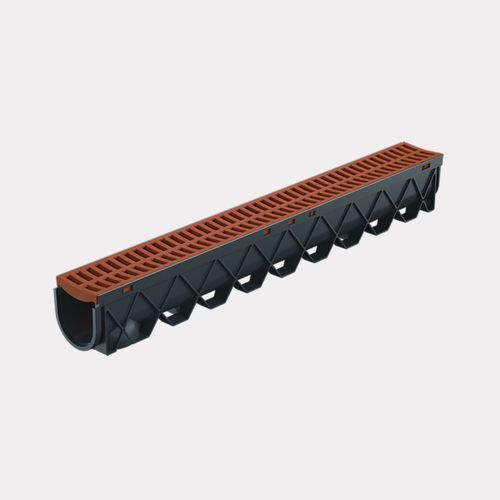 Storm Drain™ – 1m complete w/ Terracotta Plastic Grate