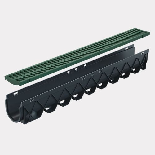 Storm Drain™ – 1m complete with Green Plastic Grate