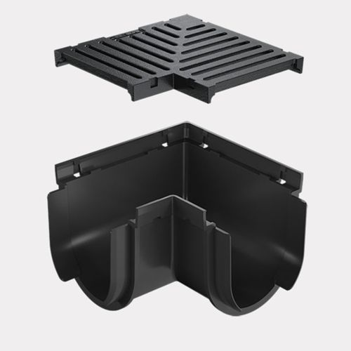 Storm Drain™ – Corner with Ductile Iron Grate – Class C