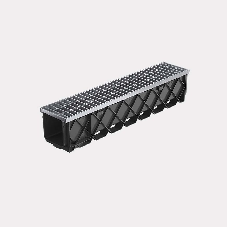 Storm Drain™ Pro – 1m with Class B Galvanised Grate