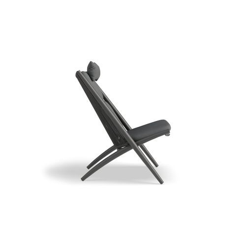 Minori Lounge Chair - Outdoor - Charcoal - Dark Grey Cushion