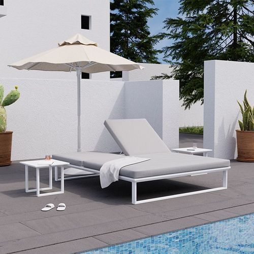 Vivara Sun Lounge - White - Double