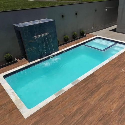 Tile Lined Pool with built-in spa included