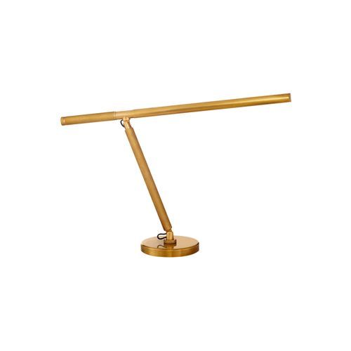 Barrett Knurled Boom-arm Desk Lamp – Brass