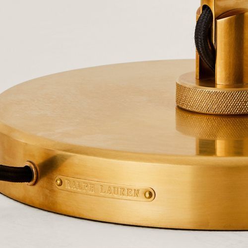 Barrett Knurled Boom-arm Desk Lamp – Brass