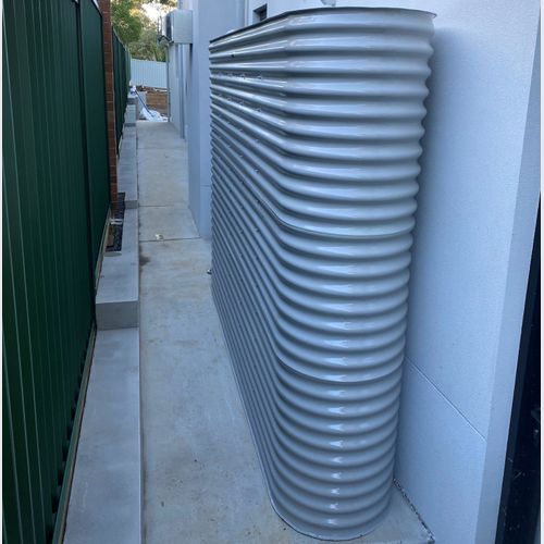 10,000 Litre Slimline 304-Grade Stainless Water Tank