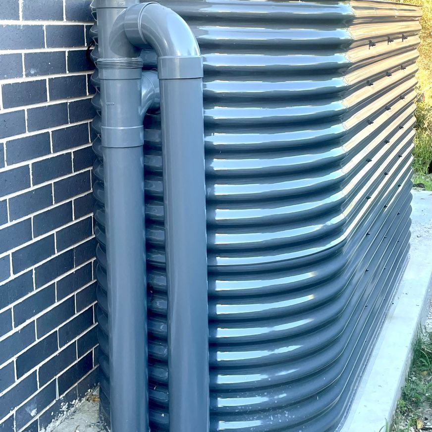 5,000 Litre Slimline 304-Grade Stainless Water Tank