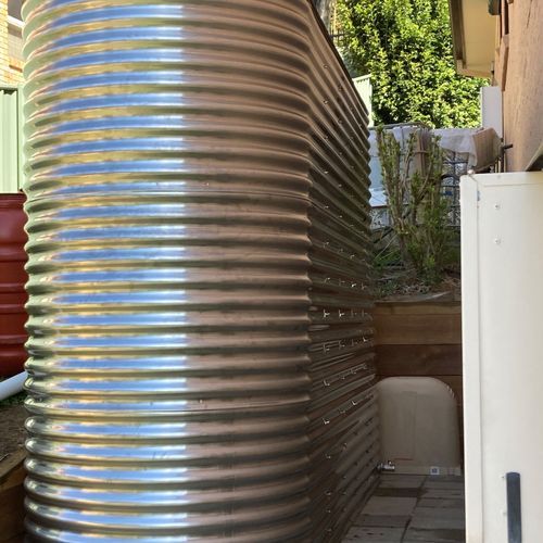 8K - 10K Litre Slimline 304 Grade Stainless Water Tank