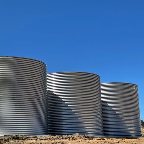 2,000-3,000 Litre Round 304-Grade Stainless Water Tank