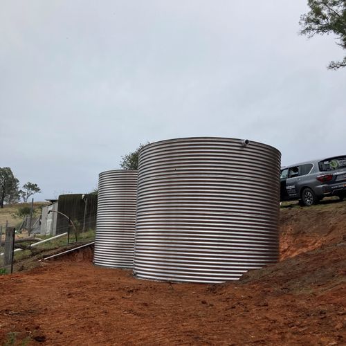 20000-30000 Litre Round 304-Grade Stainless Water Tank