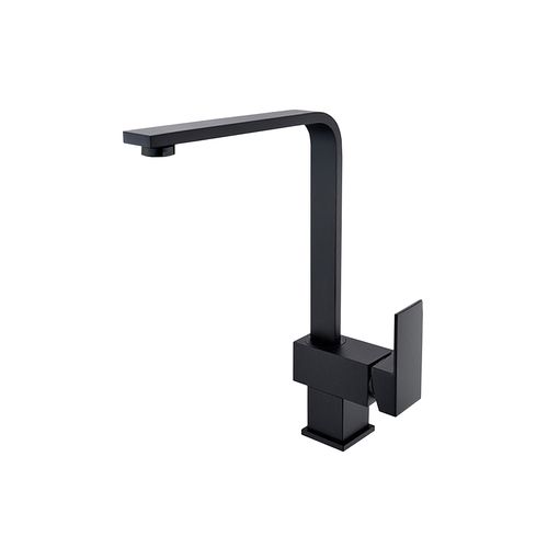 Square Kitchen Mixer Matte Black