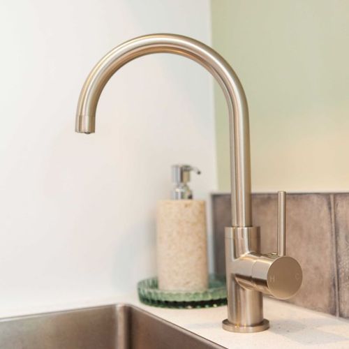 Gooseneck Swivel Mixer CLAS31 Brushed Nickel