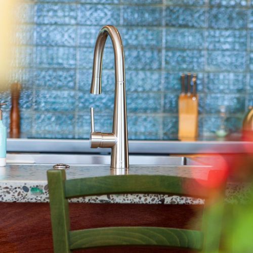 Pull Out Kitchen Mixer Ele12 Brushed Nickel