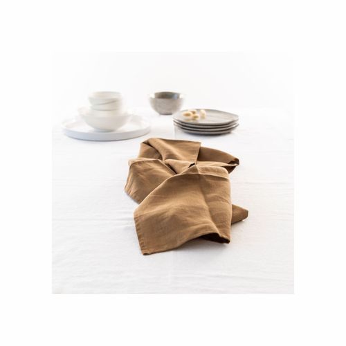 100% French Linen Tea Towel - Set 2-Ginger