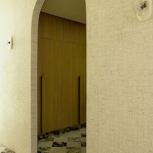 Superwhite Travertine Japanese Finger Mosaic
