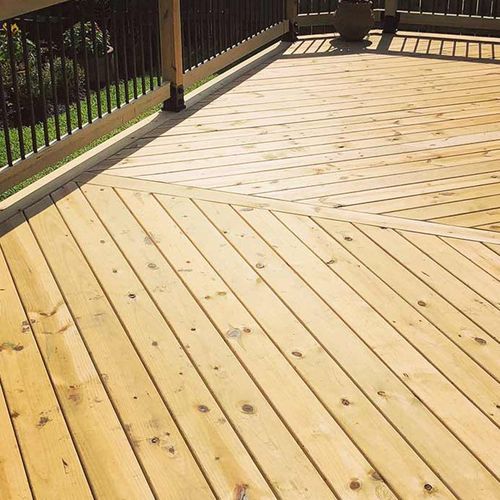 Decking Macrocarpa Timber