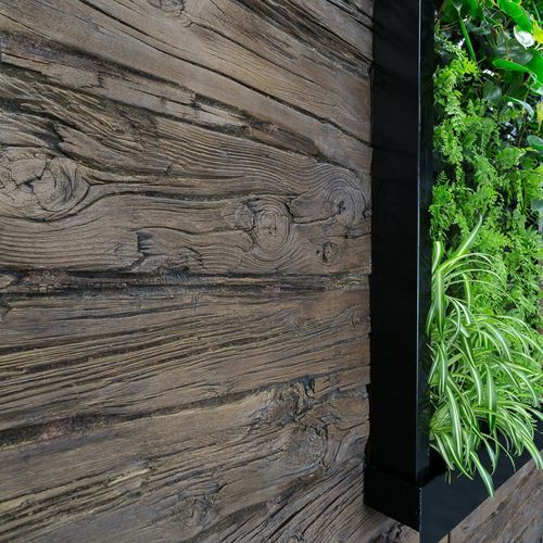 Wooden Sleepers Wall Panels by Muros