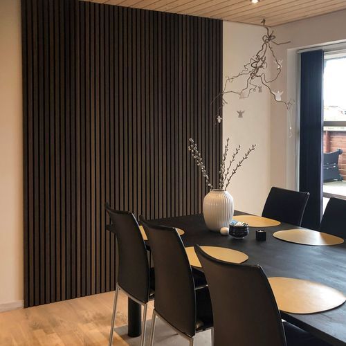 Smoked Oak Acoustic Timber Slat Panel