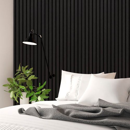 Black Ash Acoustic Timber Slat Panel