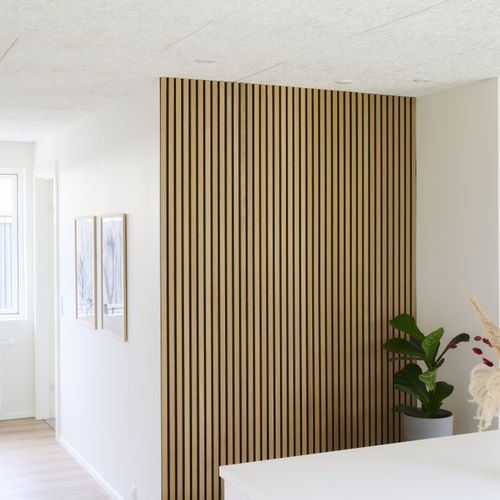 Black Oak Acoustic Timber Slat Panel