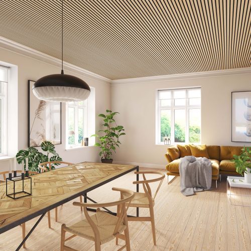 Black Oak Acoustic Timber Slat Panel