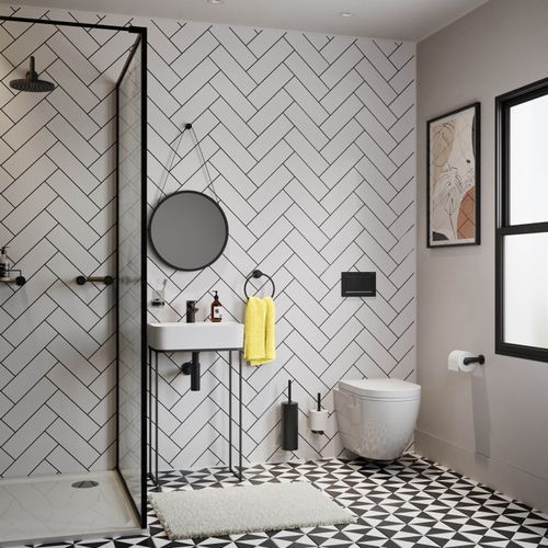 Toilet Brush + Holder Wall Mounted