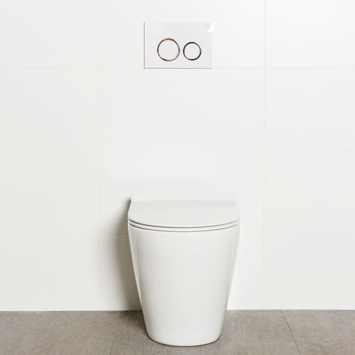Milu Odourless Floor Mounted Pan & In-Wall Cistern Mod