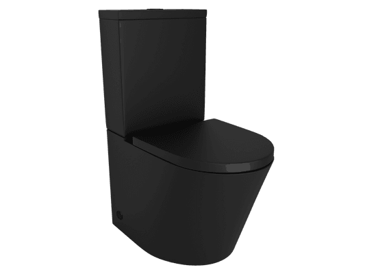 Vivo Toilet Suite with Thick Seat Matte Black