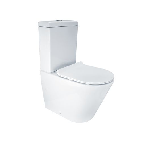 Vivo Toilet Suite with Slim Seat Gloss White