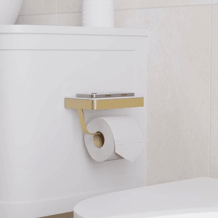 Tono Roll Holder with Shelf