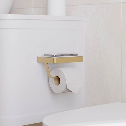 Tono Roll Holder with Shelf
