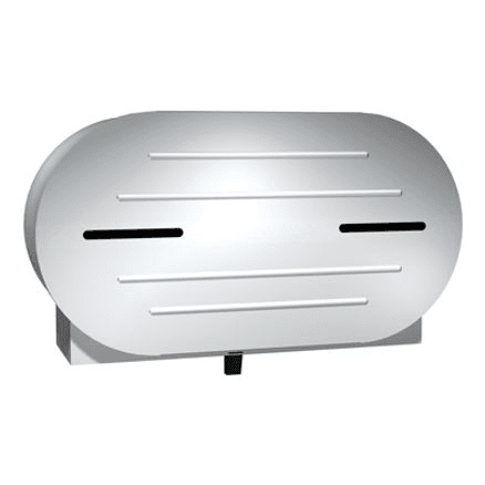 ASI Surface Mounted Jumbo Double Toilet Roll Dispenser